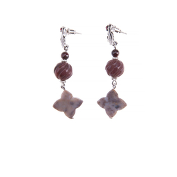 Серьги «Гранатовый вереск»