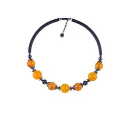 Колье-гривна «Рондо» (черный, желтый)