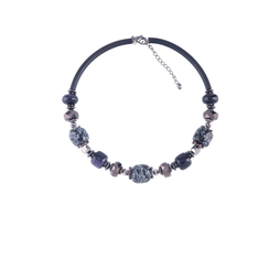 Колье-гривна «Рондо» (фиолетовый, черный)