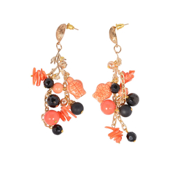 Серьги «Ночь в Коралловой лагуне»