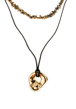 Комплект колье (2 шт.) «Gold fusion»