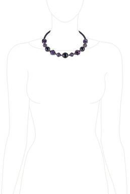 Колье-гривна «Рондо» (фиолетовый, черный)