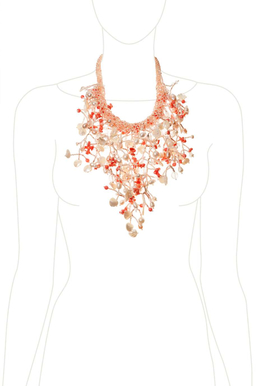 Колье "Коралловый рассвет"