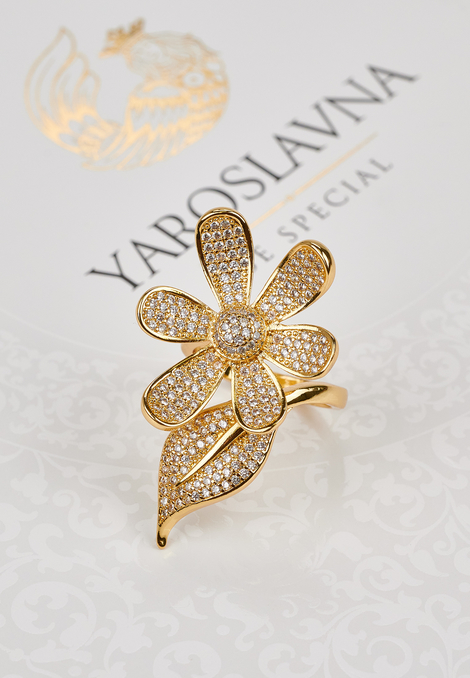 Кольцо «Golden Flower»