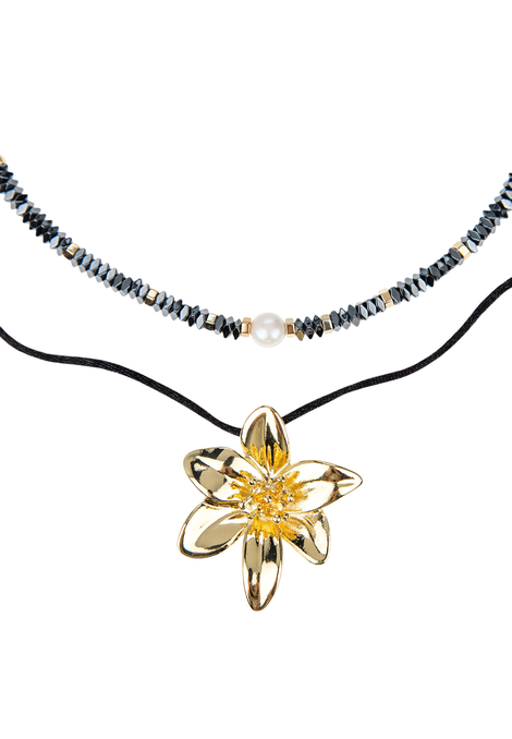 Комплект колье (2 шт.) «Flora Belissima»
