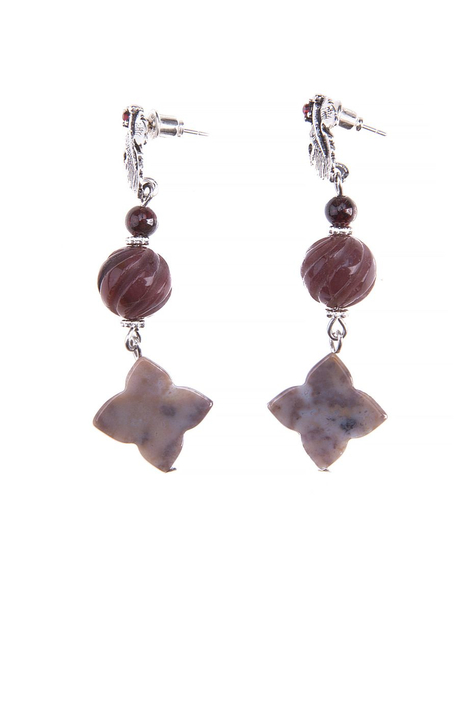 Серьги «Гранатовый вереск»