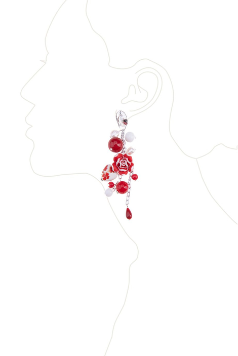Серьги «Алые розы»