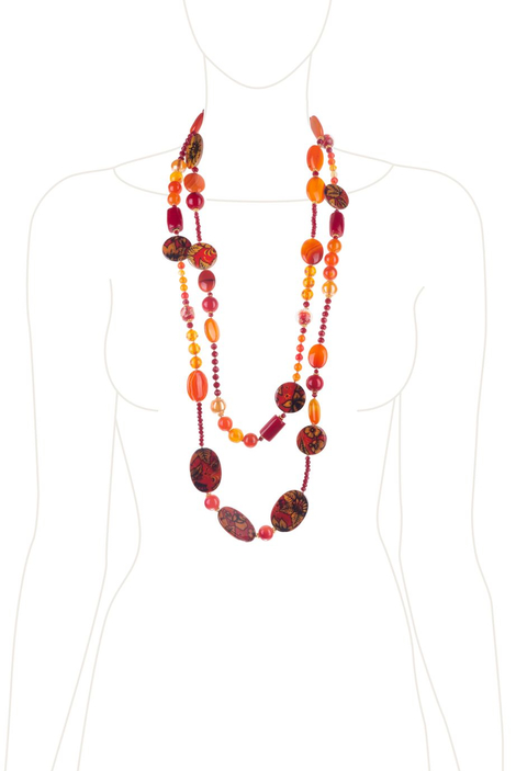 Бусы «Золотая хохлома»