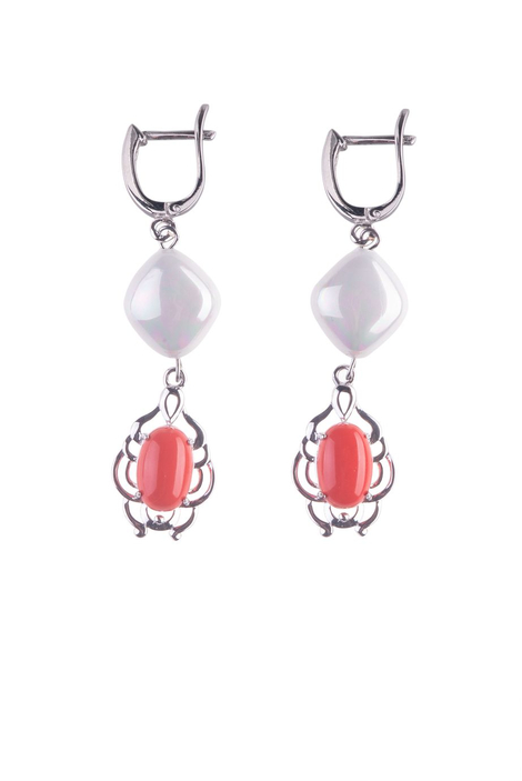 Серьги «Коралловые россыпи»